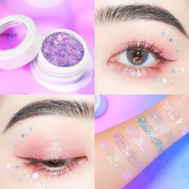 Бриллиантовый блеск Дрим Ай Макияж Dazzle Цвет монохромный тени для век Крем 6 шт./компл. Водонепроницаемый, Длительное Действие, Матовая жидкая губная