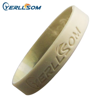 

100pcs/lot High Quality Customized Debossed silicone bracelets custom personal logo for events S20053101