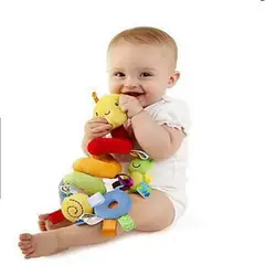 Детская игрушка для новорожденных музыкальная кровать вокруг кровати колокольчик кровать подвесная мягкая ткань плюшевый прикроватный