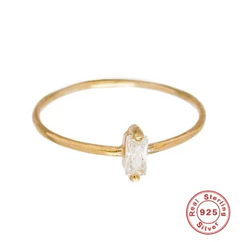 

Authentic 925 Sterling Silver Rings Round Zirconia Crystal Finger Rings for Women Wedding Original Silver Jewelry A30