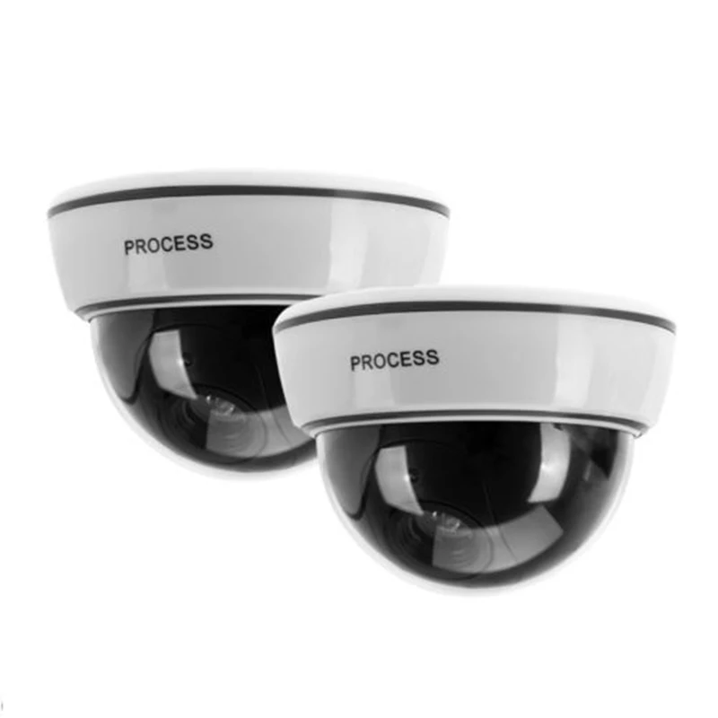 

2Pcs Oval-shaped false camera white