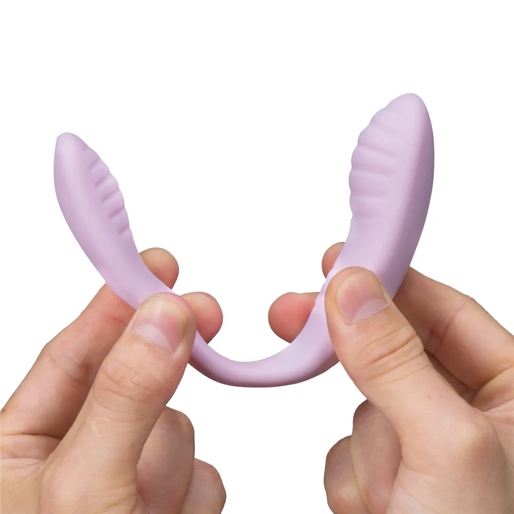Women Anal vagina Clitoris Stimulate Female Masturbator Sex Shop Erotic Double U Type Toy for Adult Vibrating Remote Control |