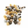 4/6/8/10mm Hollow Ball Flower Beads Metal Charms Bronze /Gold Color /Silver Color Filigree Spacer Beads For Jewelry Making ► Photo 1/6