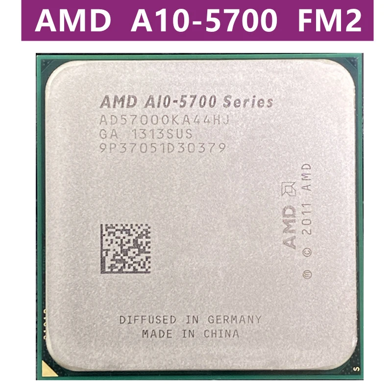 AMD A10 Série A10-5700 A10 5700  A10-5700 3.4Ghz 65W Quad-Core PROCESSEUR D'UNITÉ CENTRALE AD5700OKA44H PRISE FM2