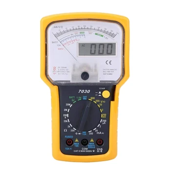 

KT7030 AC/DC Analog Multimeter Tester, Digital Analog Multimeter Tester Double Display Voltage Resistance Pointer Multimeter Tes