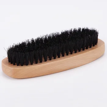 

Oval wood brush beard brush Mens Beard Care Set Boar Bristle Beard Brush Drop shipping G0314