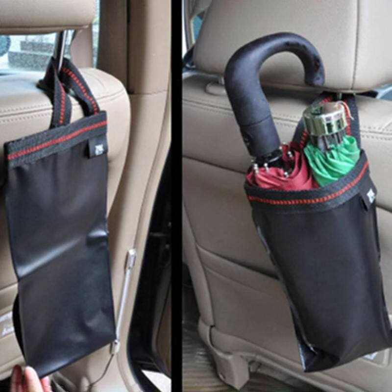 Hangable Car Folding Long Waterproof Umbrella Set Holder Seat Back Storage Foldable Bag Gadgets Accesorios Para Auto Accessories