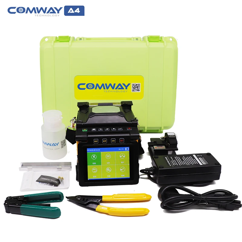 Comway A4 fiber optic automatic intelligent optical fiber fusion splicer A4 FTTH ARC Multiple Splicing machine
