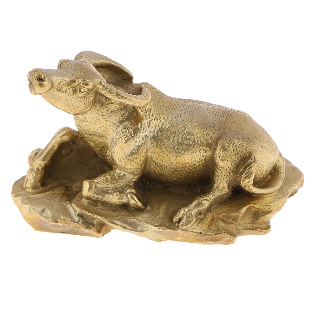 Oriental Chinese FENGSHUI Decoration Brass Zodiac Animal Figurine Sculpture Table Desk Shelf Decor.Business Gift - Rat