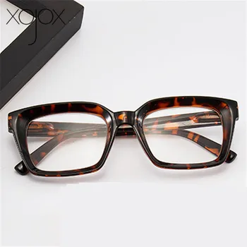 

XojoX Vintage Printing Reading Glasses Women Men Transparent Hyperopia Glasses Unisex Prescription Eyewear Diopter +1.5 2.0 2.5