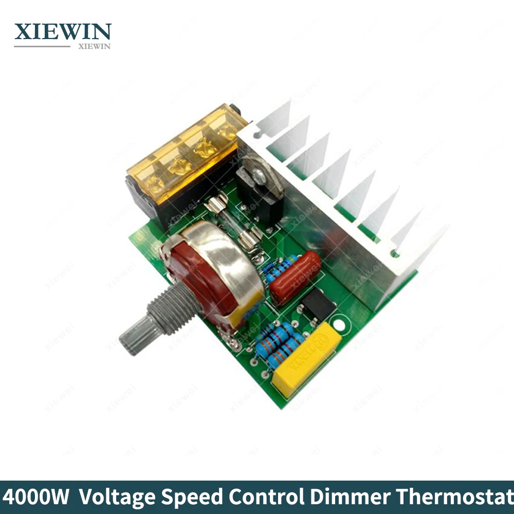 4000 Вт 110 В 220 В SCR регулятор напряжения регулятор скорости регулирующий драйвер регулятор света термостат с защитной оболочкой