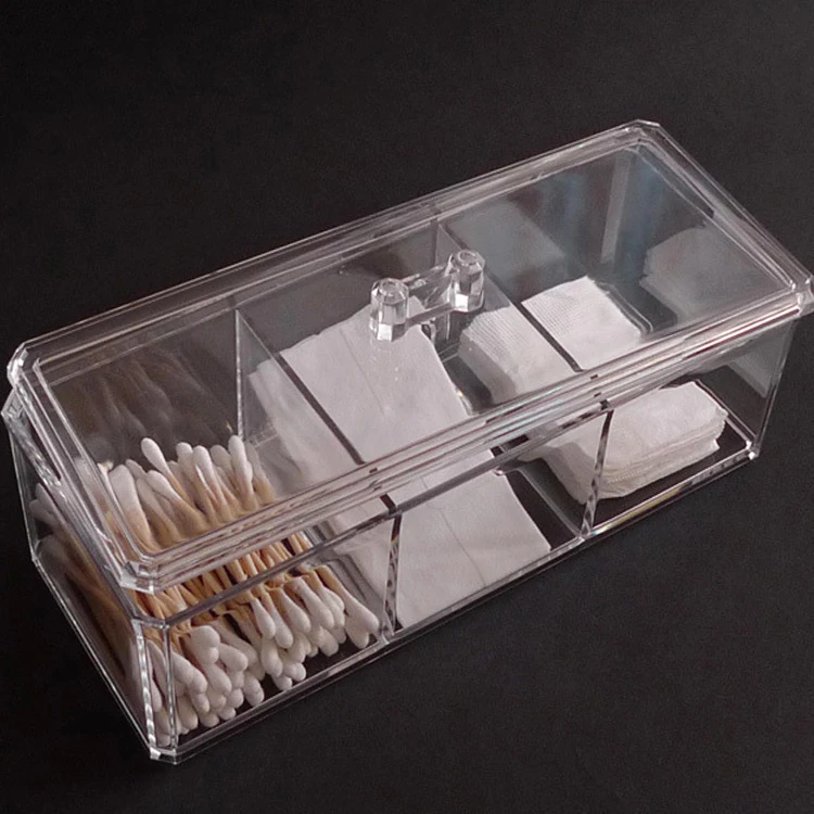 Hot New Transparent Organizer Holder Cotton Swab Box Makeup Pads Storage Desktop Jewelry Case For Cosmetics | Дом и сад