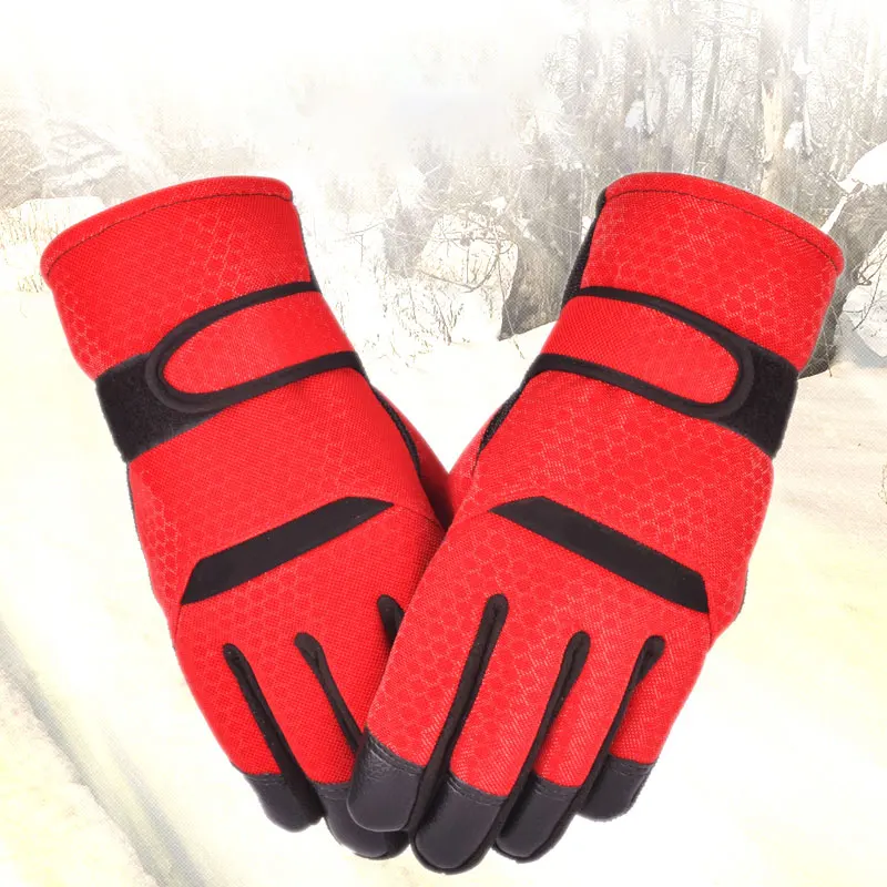 Мужские и женские ветрозащитные водонепроницаемые теплые перчатки для катания на лыжах, снегоходах и сноуборде