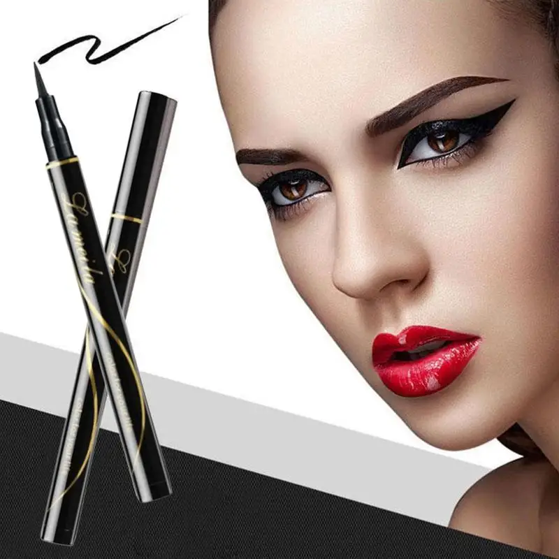 Liquid Eyeliner Pencil Big Eyes Makeup Long-lasting Eye Liner Pen Waterproof Black Make up Smooth Fast Dry Cat Eye Cosmetic Tool