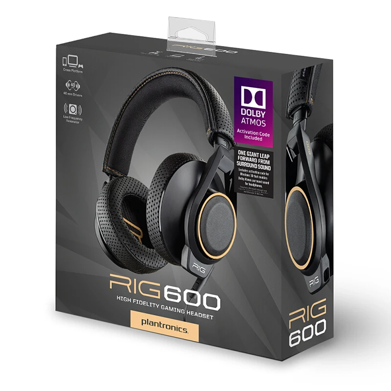 træner fornærme Stille Plantronics Rig 600 Dolby Atmos Headphone Headset Immersive Gaming Earphone  Design For Gamer - Earphones & Headphones - AliExpress