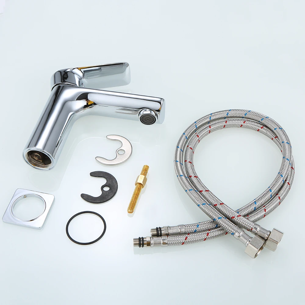 

Hot Single Handle Bathroom Faucet Faucet Bar Sink Kitchen Faucet Hot And Cold Water Mixed Water Tap Ceramic Valve Core Copper