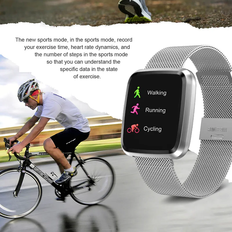 Y7P Смарт-часы 1,3 дюймов большой сенсорный экран сменный ремешок монитор здоровья водонепроницаемый спортивный Смарт-часы для