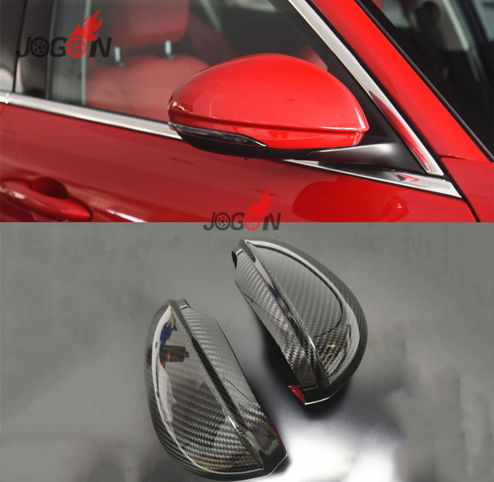 

Car Real Carbon Fiber Mirror Cover For Alfa Romeo Stelvio Giulia 2017 2018 2pcs