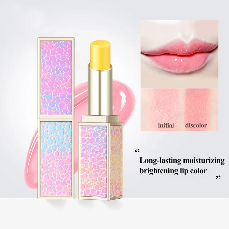 

Change Color Lip Balm Dyeing Lipstick Waterproof Long-Lasting Moisturizing Daily Lip Care