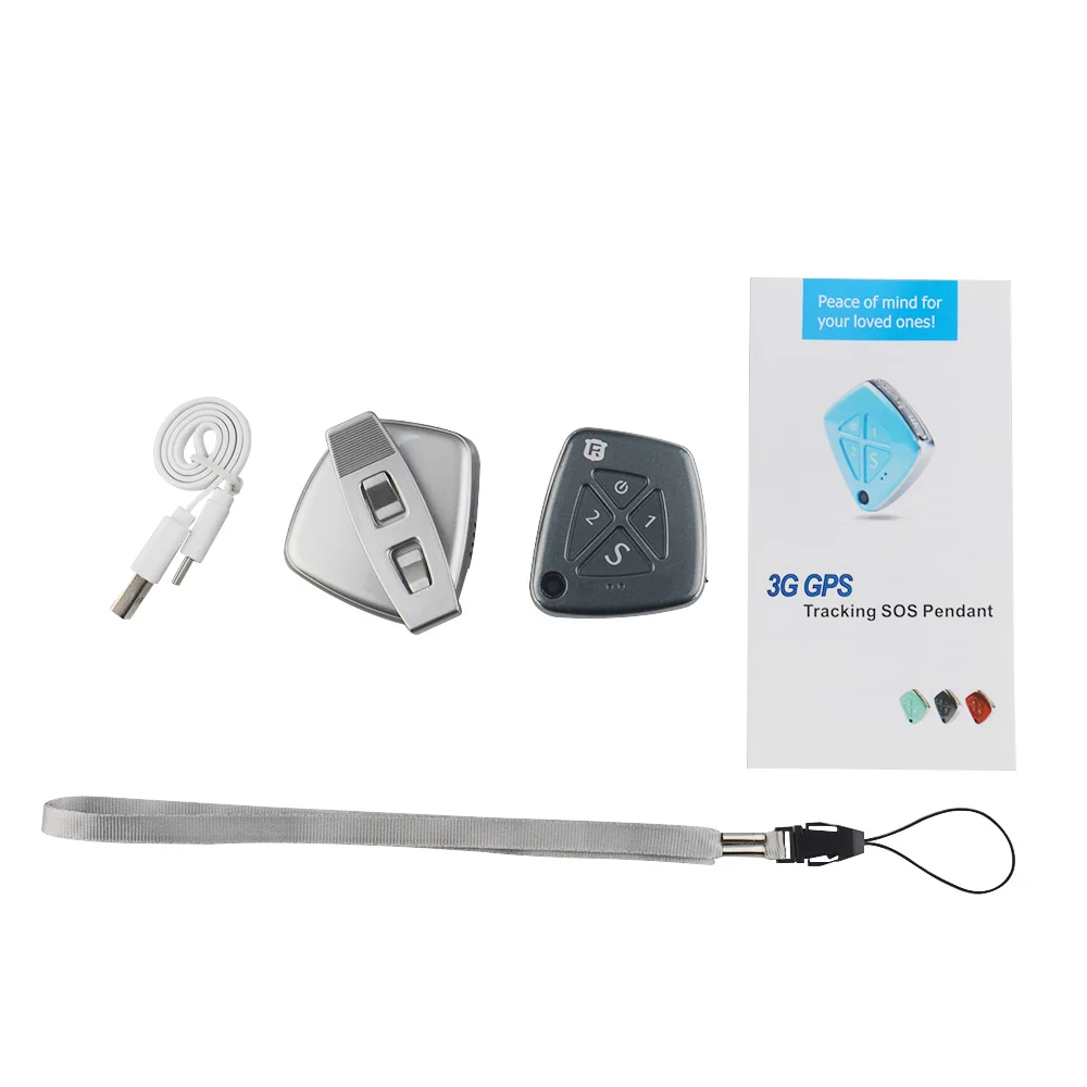 Black No Box Мини Детский gps локатор 3g gps трекер RF-V42 WCDMA GSM трек для детей пожилого возраста gps Wifi LBS позиционирование Осенняя сигнализация камера - Цвет: Black No Box