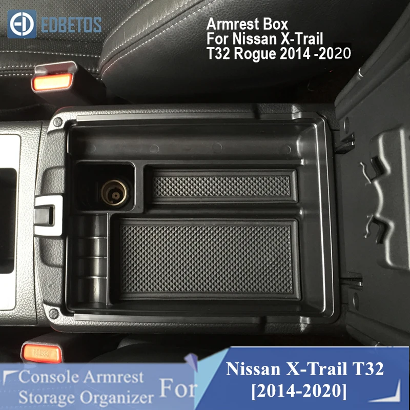 Центральный подлокотник коробка для Nissan X-Trail T32 и Rogue 2014-2020 автомобильный
