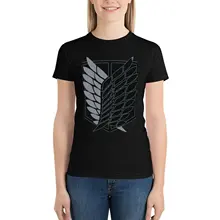 

Attack On Titan Wings of Liberty Tee Shirt Anime Japan Harajuku Cotton Graphic Woman T Shirt O Neck Trendy Summer Tshirt XXL