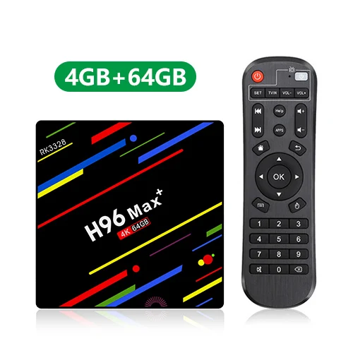 H96 MAX Plus Smart tv Box Android 9,0 tv Box 2 ГБ/4 Гб ram 16 Гб/32 ГБ/64 Гб rom RK3328 4K H.265 USB3.0 2,4G/5,8G WiFi телеприставка - Цвет: 4G 64G