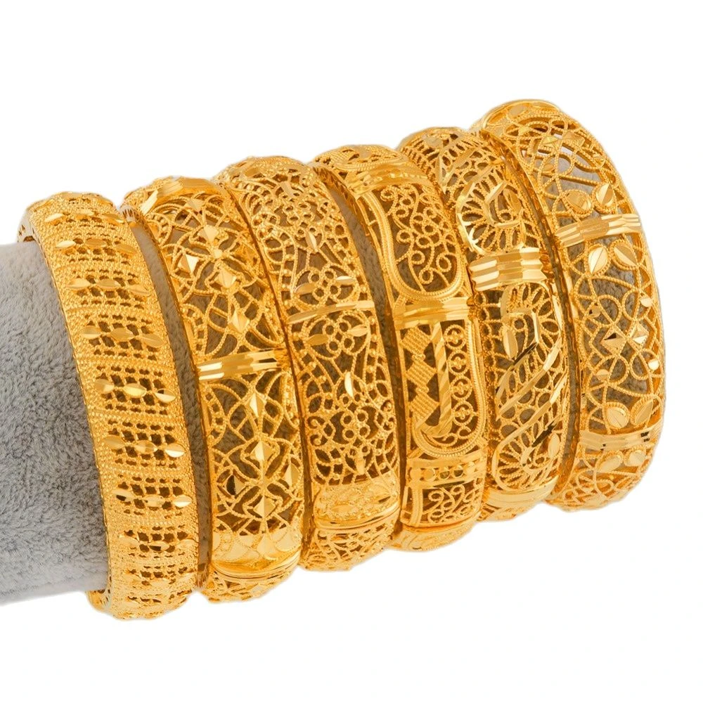 Anniyo Dubai Bangles Jewellery Ethiopian Bracelets For Women African Wedding Jewelry Party Gifts One Piece Brazaletes Aliexpress