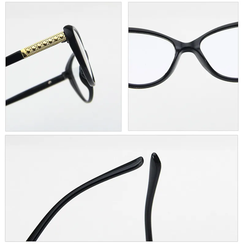 IBOODE Sexy Cat Eye Glasses Frames Men Women Optical Fashion Computer GlassesRetro Cat Eye Glasses Sexy Optical Glasses