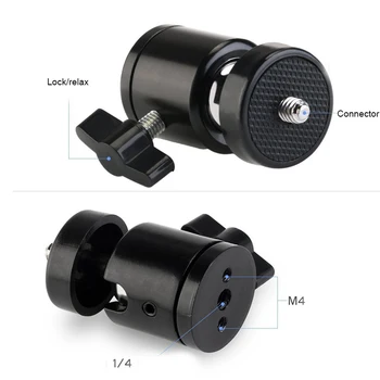 

Tripod LED Light Flash Bracket Ball Head For Canon Nikon Sony DSLR Camera Camcorder DV Tripod LED Light Flash Bracket With 1/4"