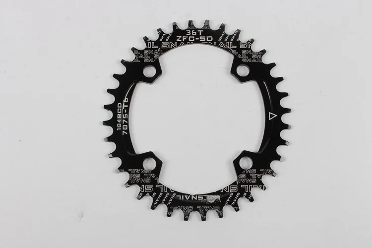 Улитка MTB горный велосипед цепь круглая 96BCD 104BCD 32 34 36 38 40 42T зубная пластина узкая широкая передняя Звездочка шатун цепь кольцо