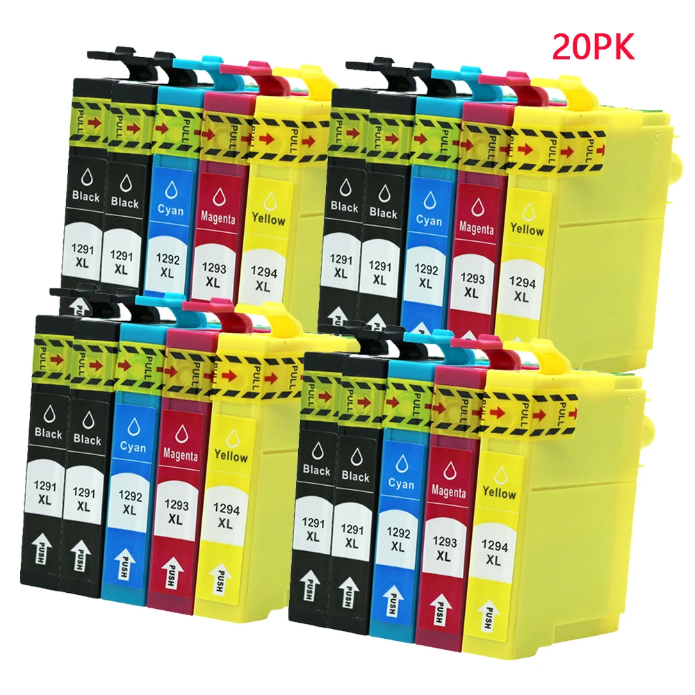 Совместимый T1291 - T1294 T1295 чернильный картридж для EPSON stylus SX235W SX425W SX420W SX438W SX525WD SX535WD принтер (art.: 3920b24aca07f) - 3920b24aca07f