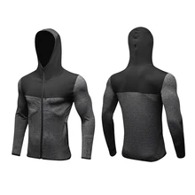 1 шт., новинка, мужская спортивная одежда, осенне-зимнее спортивное пальто, для фитнеса, бега, тренировок, на молнии, Повседневная Толстовка, ветровка, сухая куртка