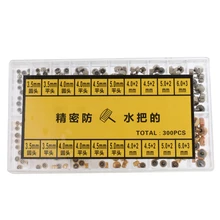 300 шт часы короны кнопки Запчасти водонепроницаемый ремонт части ассортимент для часовых производителей