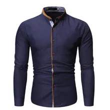 Модные мужские рубашки стиль штампованная рубашка с длинными рукавами с принтом Блузка с длинными рукавами рубашка Camisa Hombre chemise homme