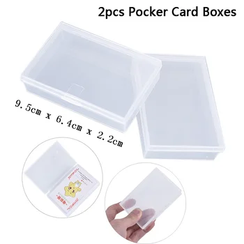 

2PCS Plastic Box Playing Cards Container Storage Case Poker Game Card Box