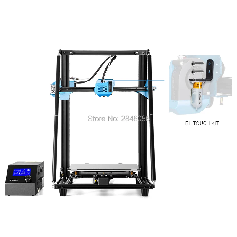 CR-10 V2 Add BLTouch CREALITY 3D Upgrade CR-10 V2 размер принтера 300*300*400 мм, BL сенсорная Бесшумная материнская плата печать с блоком питания Mean well - Цвет: CR-10 V2 Add BLTouch