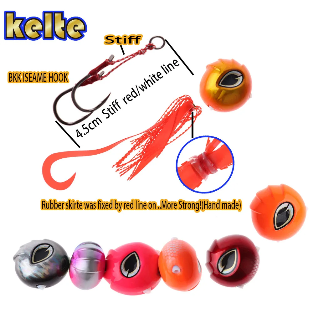 Inchiku/Snapper Lure, Jig Ball, Tie Rubber, Metal Jig