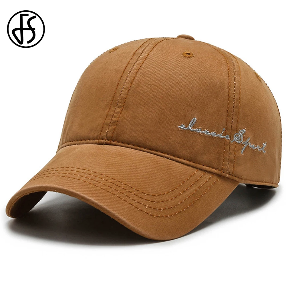 FS casquette de Baseball marron pour hommes et femmes, chapeau de