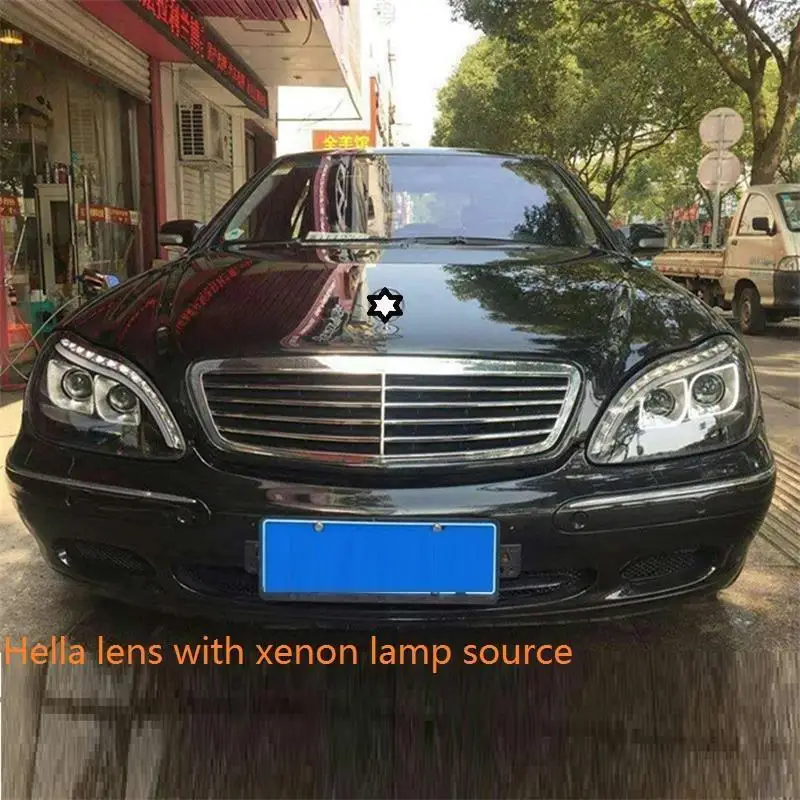 Number 1 Аксессуары для сборки, дневные ходовые Автомобильные светодиодные Автомобильные фары, задние фары 17 18 для Mercedes Benz S Class - Цвет: Number 1