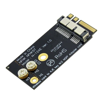 

BCM94360CS2 BCM943224PCIEBT2 12+6 Pin Bluetooth Wifi Wireless Card Module to NGFF M.2 Key A / E Adapter for Mac OS