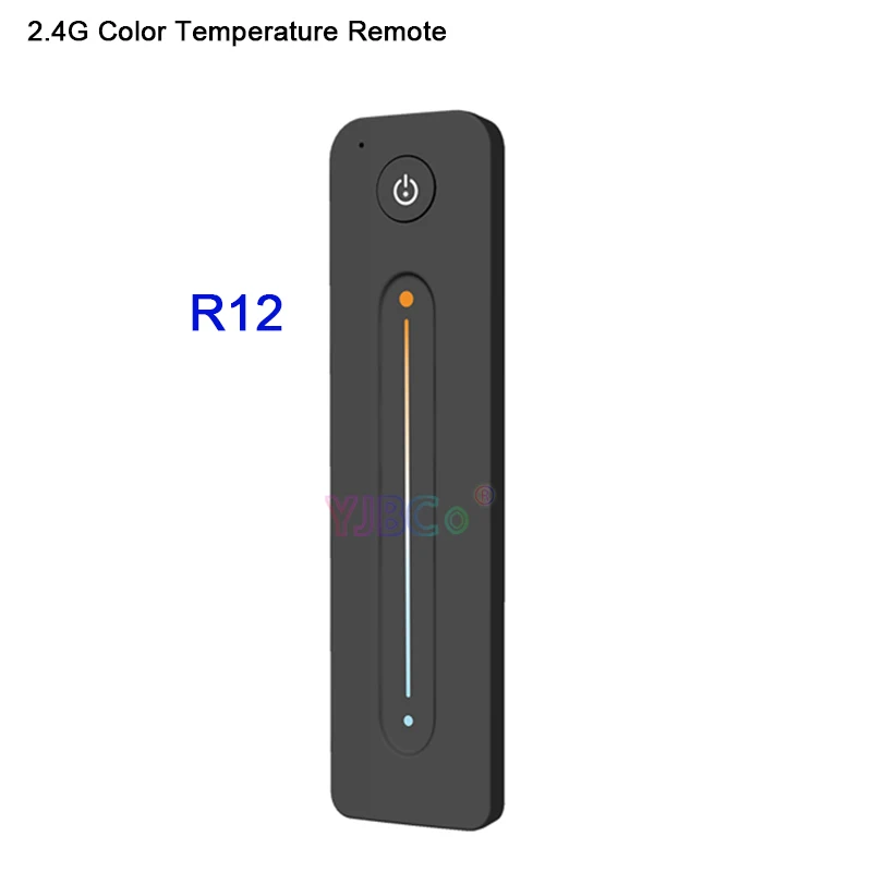 Ультратонкий сенсорный слайд R11 R12 R13 Одноцветный/CT/RGB RF 2,4G пульт дистанционного управления работают с V1 V2 V3 приемник для светодиодный полосы - Цвет: R12  CT