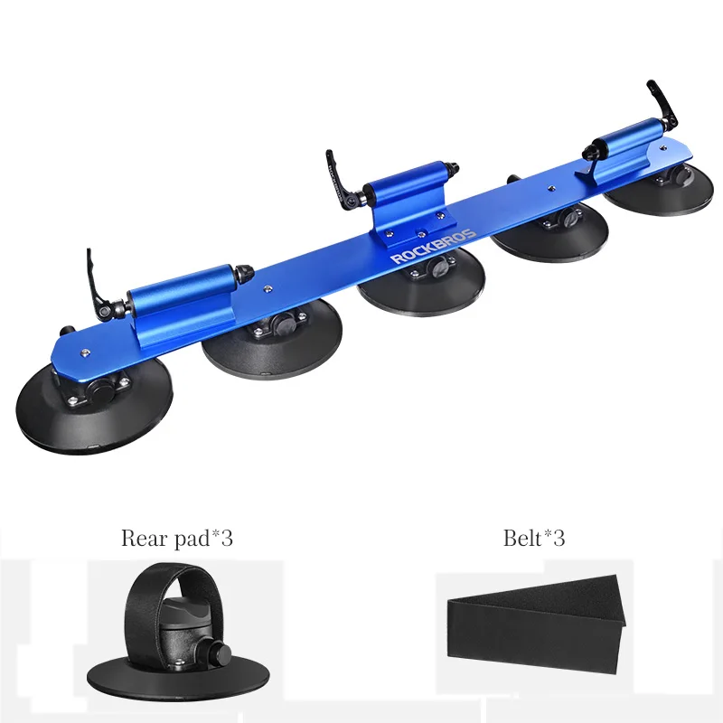 ROCKBROS багажник на крышу велосипеда велосипед стойка всасывания крыша-топ велосипед Автомобильные стойки Перевозчик MTB Горный шоссейный велосипед аксессуар - Цвет: 3 Style Blue
