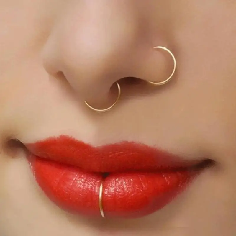 Trolley Badkamer poeder Nose Rings For Sexy Girls Design Nasal Septum Fake Piercing False Nose Lip  Clip Jewelry Gifts Accessories - Piercing Jewelry - AliExpress