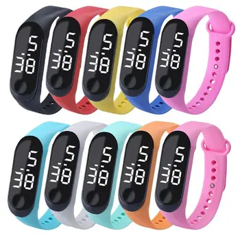 

LED Electronic Digital Bracelet Watches Casual Sports watch Candy Color Silicone Couples Wrist Watch