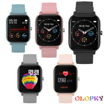 

P8 Smart Watch Men Women 1.4inch Full Touch Fitness Tracker Heart Rate Monitoring Sports Watches GTS for Andriod Iso