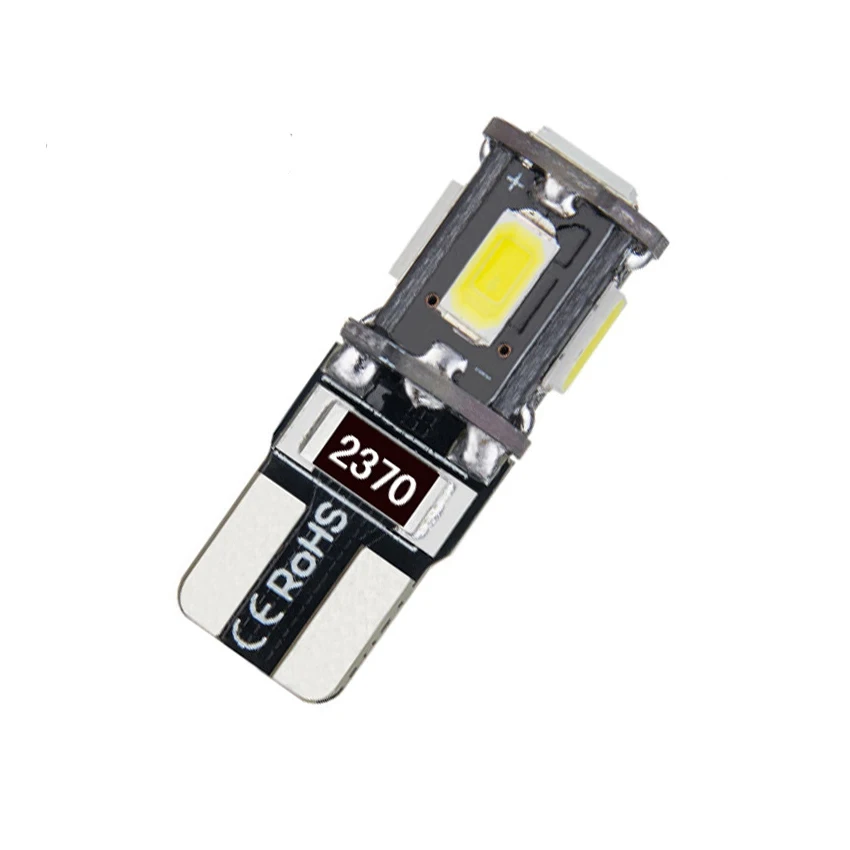 Lampadina T10 Led Car Interior Light 186 194 12V Cob 6000K Bianco Ambra Luci Laterali Rosse