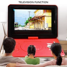 13,9 дюймов DVD маленький ТВ-плеер 270 градусов вращающийся HD дисплей Встроенный Кардридер высокоскоростной USB интерфейс портативный мобильный DVD