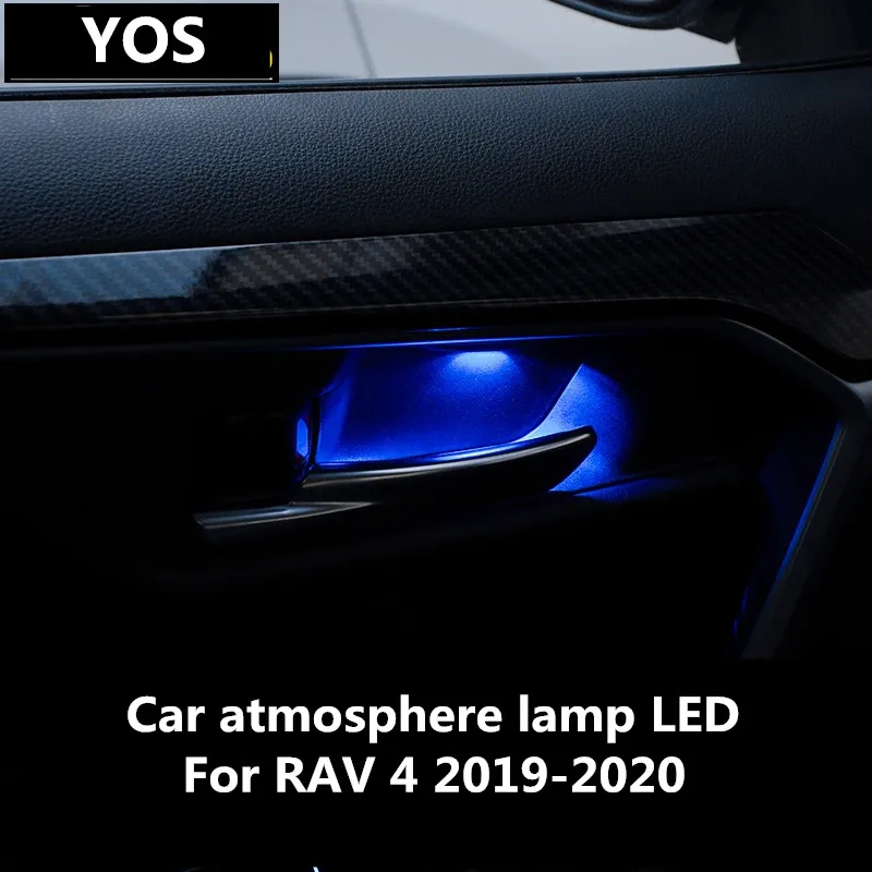 

For Toyota RAV4 2019 -2020 doors Decorative Lamp LED atmosphere lamp 9W 5000K Blue interior upgrade