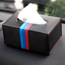 Черная карбоновая коробка для салфеток 3м цветная кожаная полоса бумажный держатель для полотенец чехол